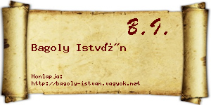 Bagoly István névjegykártya
