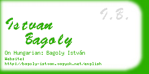 istvan bagoly business card